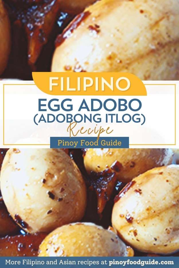 Egg Adobo Adobong Itlog Recipe Pinoy Food Guide