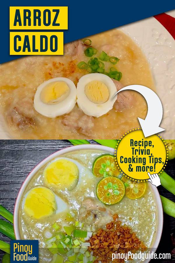 Arroz Caldo (Pinoy Chicken Porridge) Recipe | Pinoy Food Guide